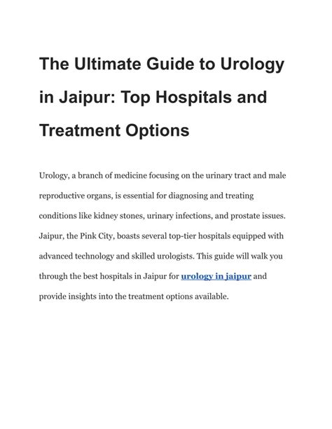 1. Pro Tips: Ultimate Guide To Lahay Urology Now