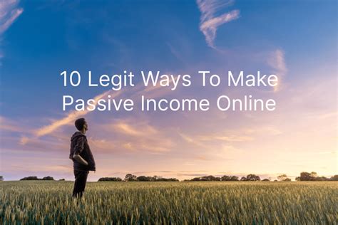 10 Ways Make Money And Passive Income Online Mm Amp T