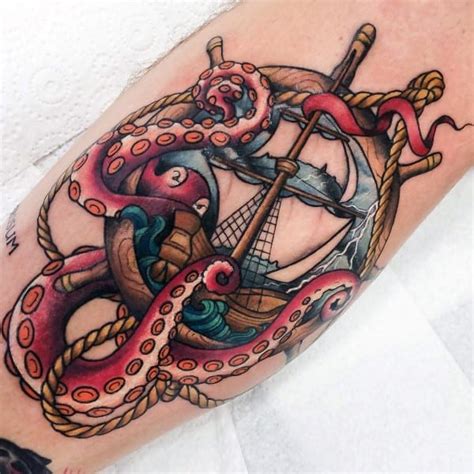 100 Kraken Tattoo Designs For Men 2023 Inspiration Guide