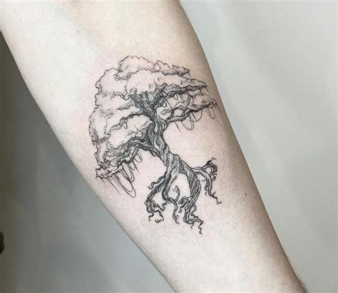 100 Majestic Tree Tattoos To Celebrate The Wonders Of Nature Bored Panda