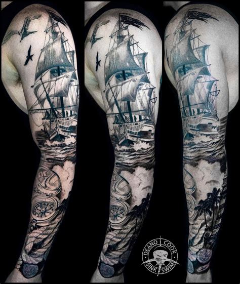 101 Best Traditional Pirate Ship Tattoo Ideas That Will Blow Your Mind