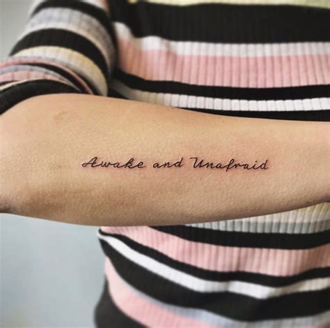 11 Beautiful Dainty Word Tattoos