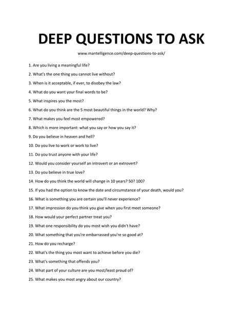 121 Deep Questions To Ask Spark Deep Personal Conversations This