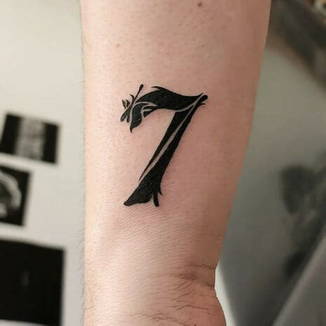 15 Magnificent Number 7 Tattoo Designs Psycho Tats