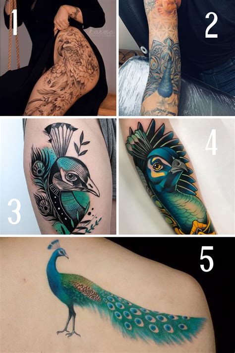 15 Peacock Tattoo Designs: The Ultimate Guide To Stunning Bird Art