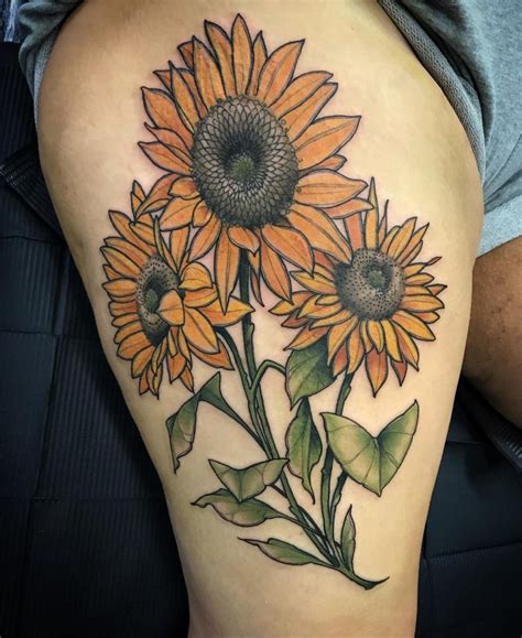 155 Sunflower Tattoos That Will Make You Glow Wild Tattoo Art