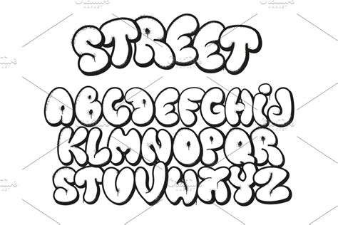 20 Graffiti Bubble Letter Fonts For Dope Projects