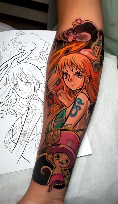 20 Inspiring Nami Tattoo Designs From One Piece Art And Design