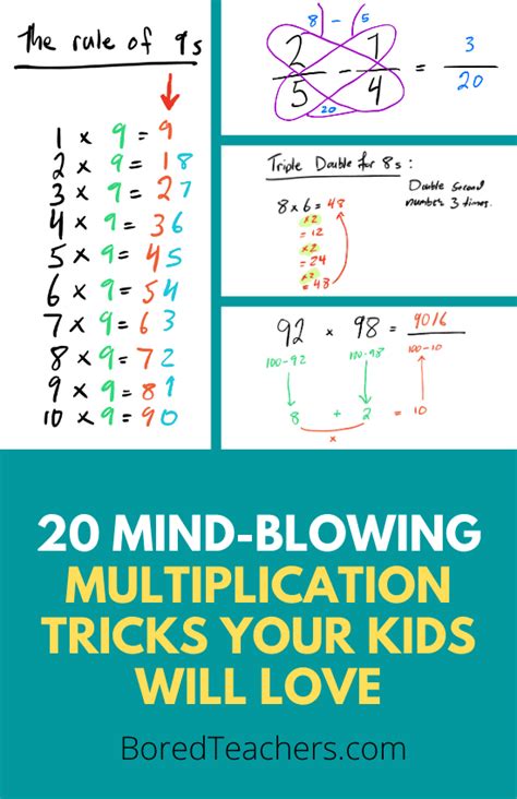 20 Mind Blowing Multiplication Tricks Your Kids Will Love