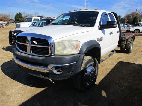 2008 Dodge Ram 4500 Flatbed Truck Vin Sn 306W068a98g185858 4X4 Crew