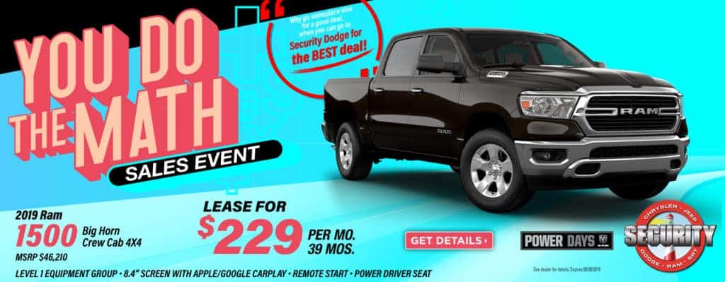 2019 Ram 1500 Bighorn Crew Cab Lease At Security Ram L Long Island