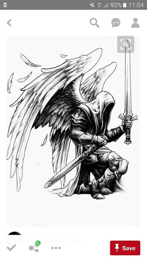 25 Best Biblical Warrior Angel Tattoos Images On Pinterest Angels