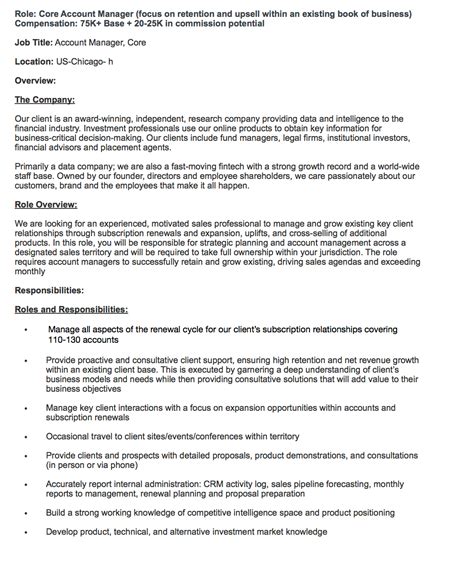 26 Sample Account Executive Job Description In Pdf Ms Word