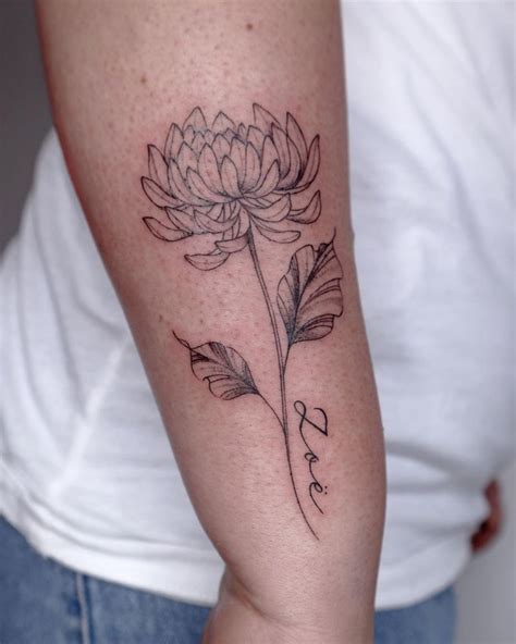 30 Pretty Chrysanthemum Tattoos Make You Charming Style Vp