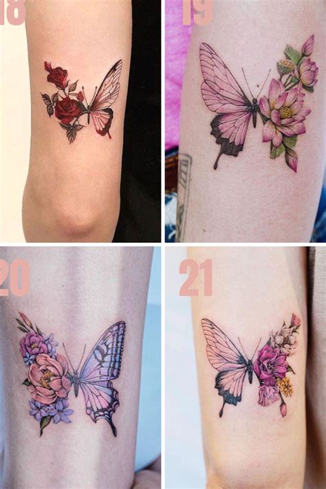 31 Beautiful Half Butterfly Half Flower Tattoo Ideas Tattooglee