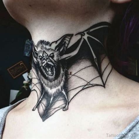 33 Stunning Bat Tattoos On Neck Tattoo Designs Tattoosbag Com