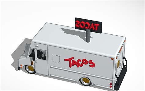 3D Design Blown Taco Truck Tinkercad