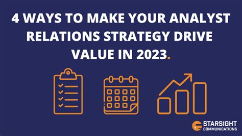 4 Ways To Make Your Analyst Relations Strategy Drive Value In 2023 Starsight Communications