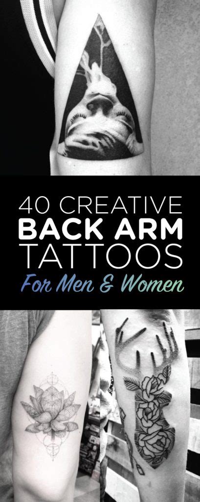 40 Creative Back Arm Tattoos For Men Women Tattooblend