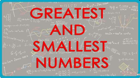 5 Make The Greatest And The Smallest 4 Digit Numbers Using Any Four