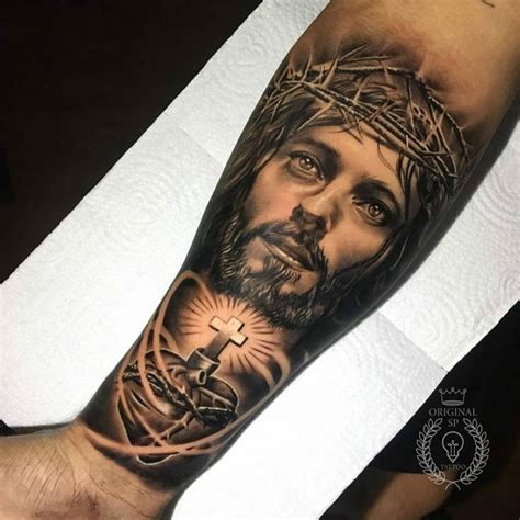 50 Amazing Jesus Forearm Tattoo Designs For Men Jesus Am Kreuz Tattoo