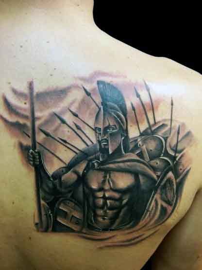 50 Spartan Tattoo Designs For Men Masculine Warrior Ideas