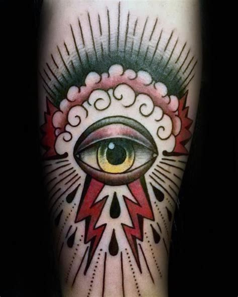 50 Traditional Eye Tattoo Designs For Men Old School Ideas