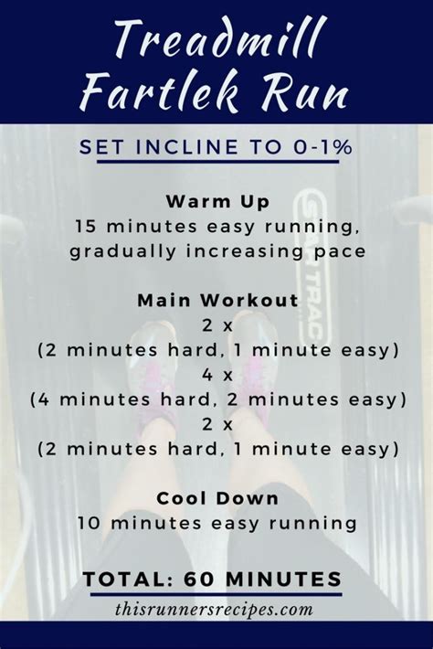 6 Treadmill Workouts For Runners Running On Treadmill Fartlek