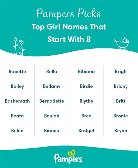 63 Girl Names Beginning With B Pampers Uk