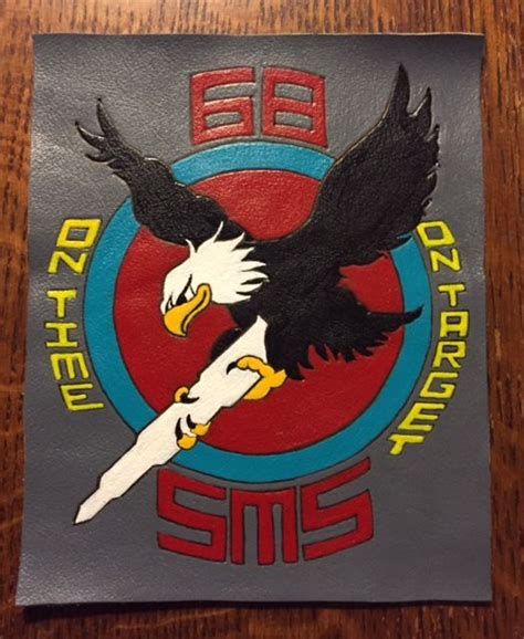 68Th Strategic Missile Squadron Leather Patch Strategic Air Command