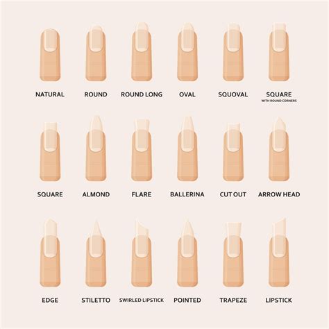 8 Types Of Nail Shapes That You Need To Know Before Getting A Manicure