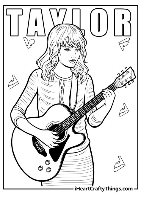 A Mustsee Collection: 20+ Taylor Swift Inspired Coloring Pages