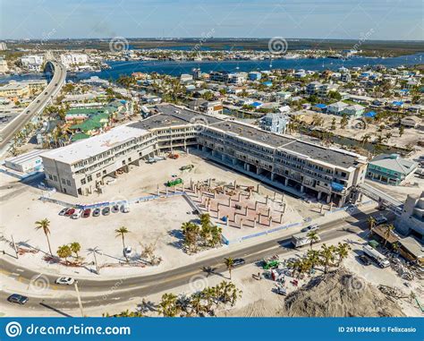 Aerial Photo Margaritaville Fort Myers Beach Construction Site