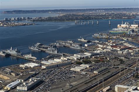 Aerial Photograph Of Naval Base San Diego San Diego California