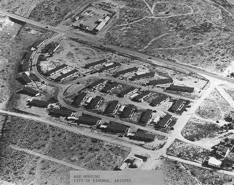 Aerial View Of Base Housing At Kingman Air Force Base In Kingman