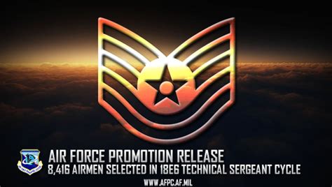 Air Force Releases Technical Sergeant 18E6 Promotion Cycle Statistics