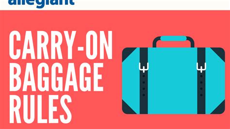 Allegiant Airlines Carry On Rules Everything You Need To Know