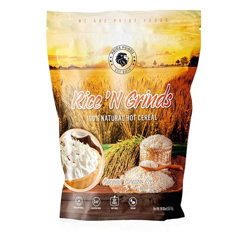 Amazon.com : Pride Foods Rice 'N Grinds, 100% Natural Hot Rice Cereal ...