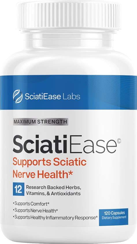 Amazon Com Sciatiease Sciatic Nerve Health Support Sciatica Relief