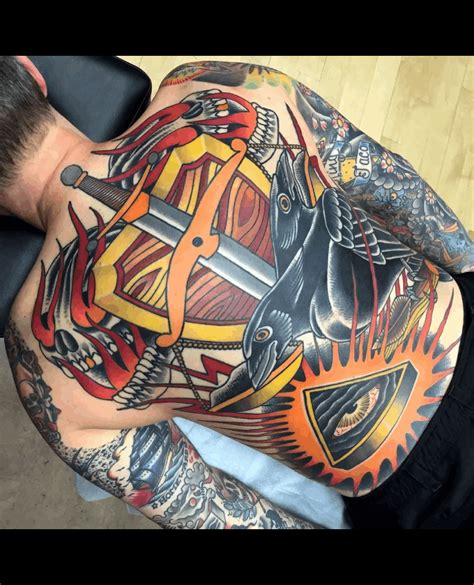 American Traditional Tattoo Artist Myke Chambers Seven Swords Tattoo