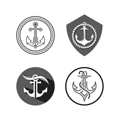 Anchor Logo Icon Boat Ship Marine Navy 22800499 Vector Art At Vecteezy