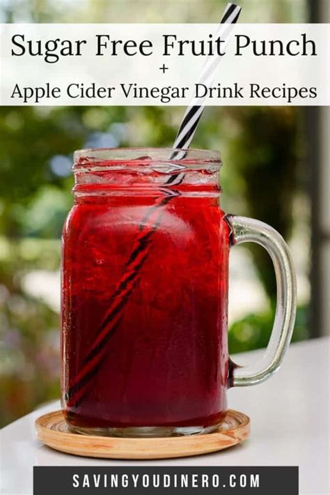 Apple Cider Vinegar Drink Recipes Sugar Free Fruit Punch Saving You Dinero