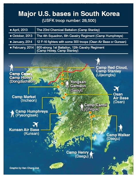 Army Bases In South Korea Map