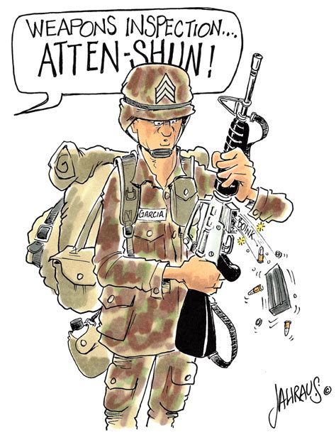 Army Cartoon Funny Gift For Army Men