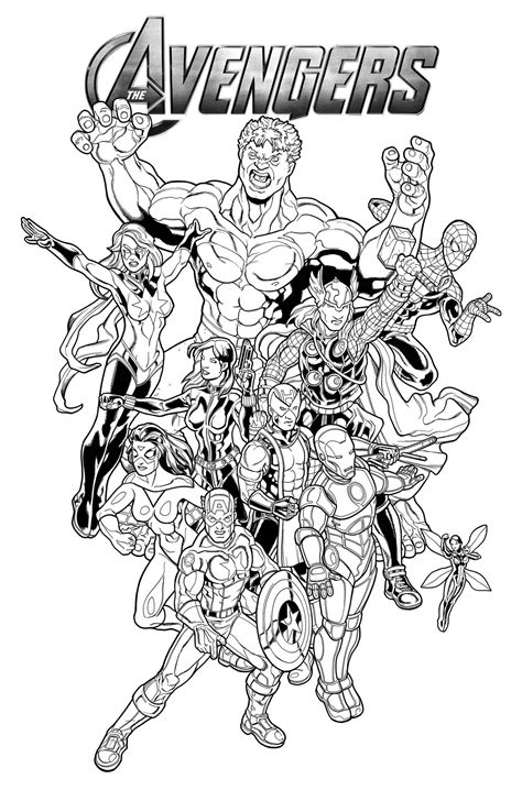 Avengers Coloring Pages From Marvel K5 Worksheets