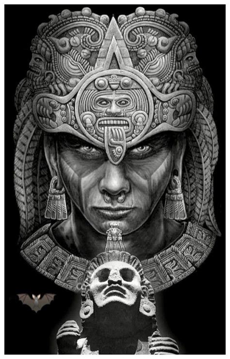 Aztec Head Tattoo Design Mayan Tattoos Aztec Tattoos Aztec Tattoo