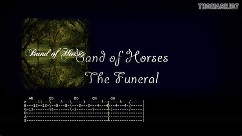 Band Of Horses The Funeral Guitar Intro Tabs With Lyrics Youtube