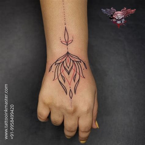 Beautiful Black And Red Lotus Tattoo On Arm Tattoo Ink Master