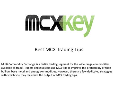 Best Mcx Trading Tips Ppt