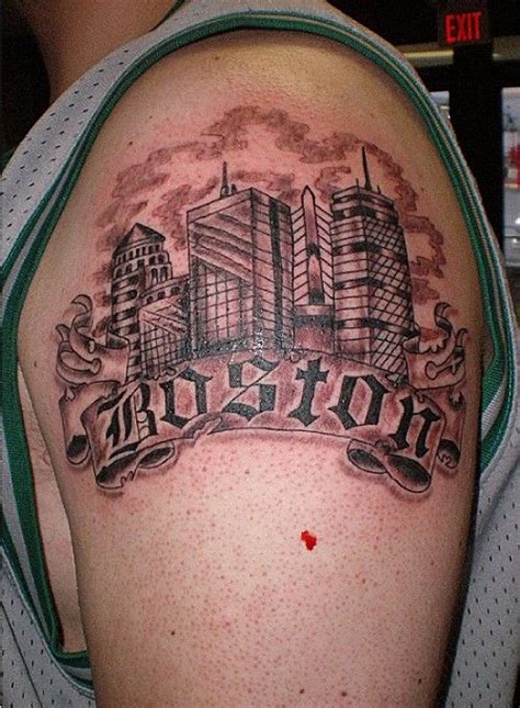 Boston Skyline Tattoo